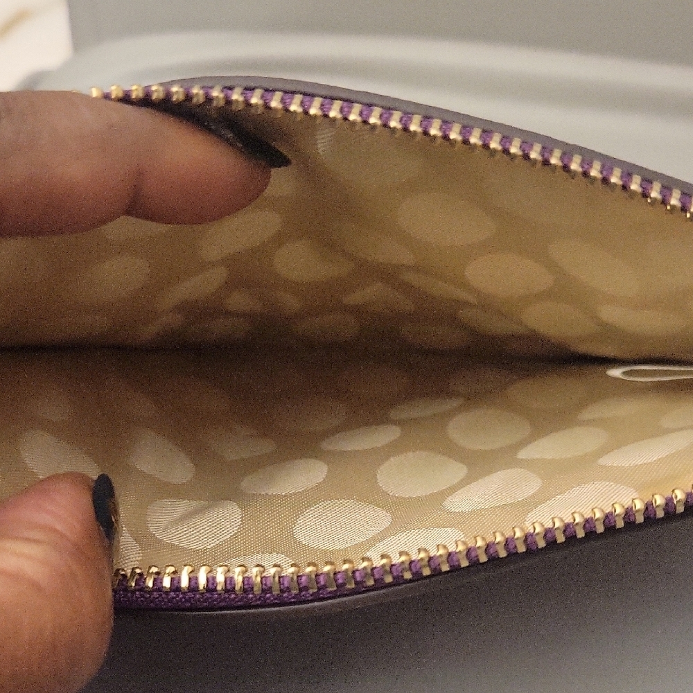 Sold Kate Spade Purple Clutch Wristlet - Picture 3 of 3